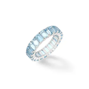 14K or 18K Gold Aquamarine Eternity Band