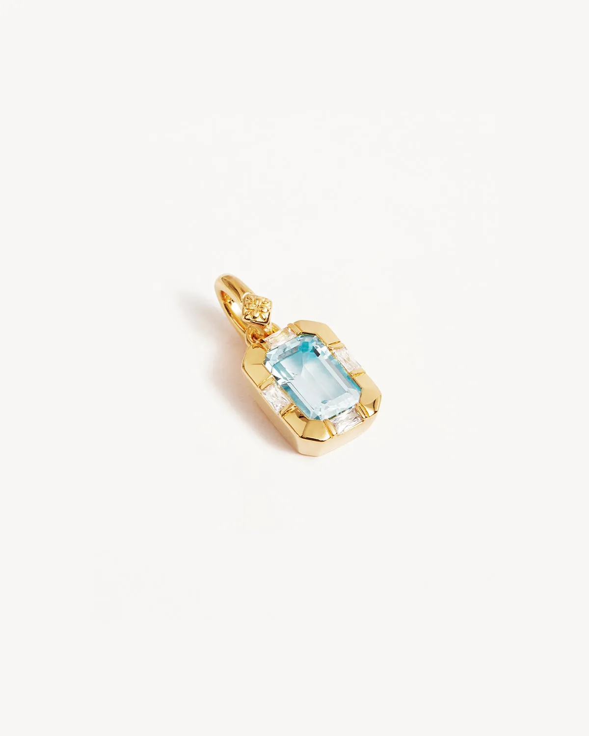 18k Gold Vermeil Calm Your Soul Topaz Annex Pendant