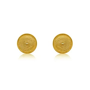 AMA GOLD STUD EARRINGS FILIGREE