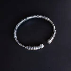 Anna Oxidised handmade intricate adjustable Bangle set | Indian Jewelry | Women | Handpicked, Silver