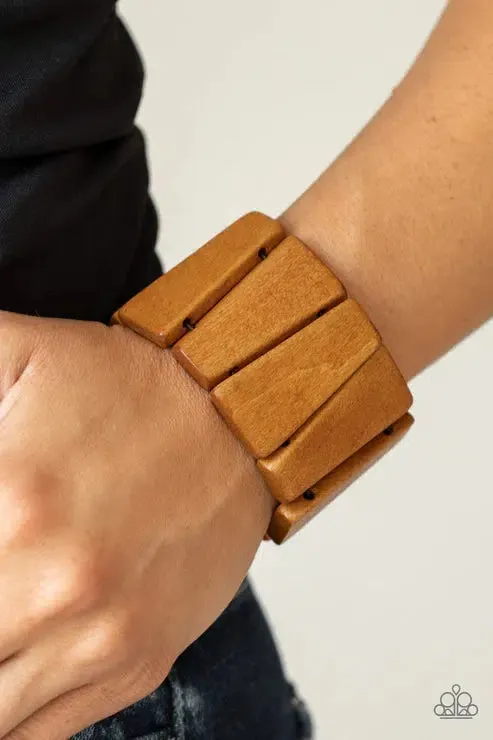 Barbados Backdrop Brown Bracelet - Paparazzi Accessories