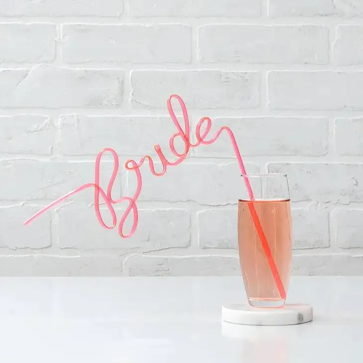 Bride Bachelorette Party Silly Straw