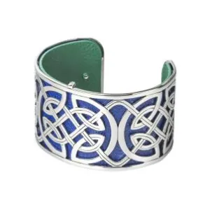 Wide Celtic Knot Cuff Bangles - Enhanced Title for E-Commerce Product