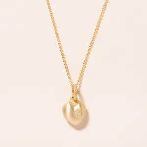 Chunky 18k Heart Necklace