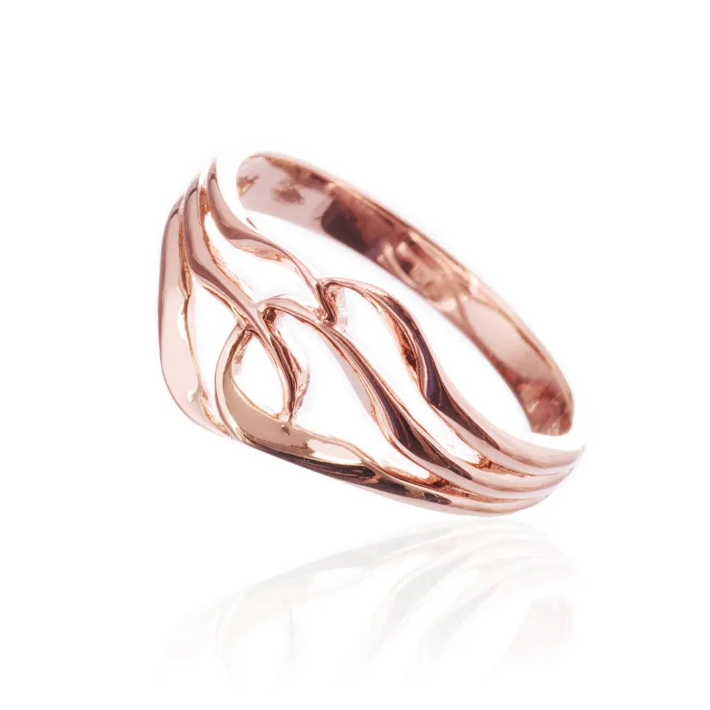 Entangled Ring, Rose Gold