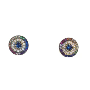 Evil Eye Rainbow Studs