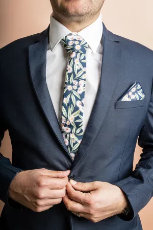 Flowering Gum Navy Tie