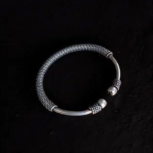 Iris Oxidised handmade intricate adjustable Bangle set | Indian Jewelry | Women | Handpicked, Silver