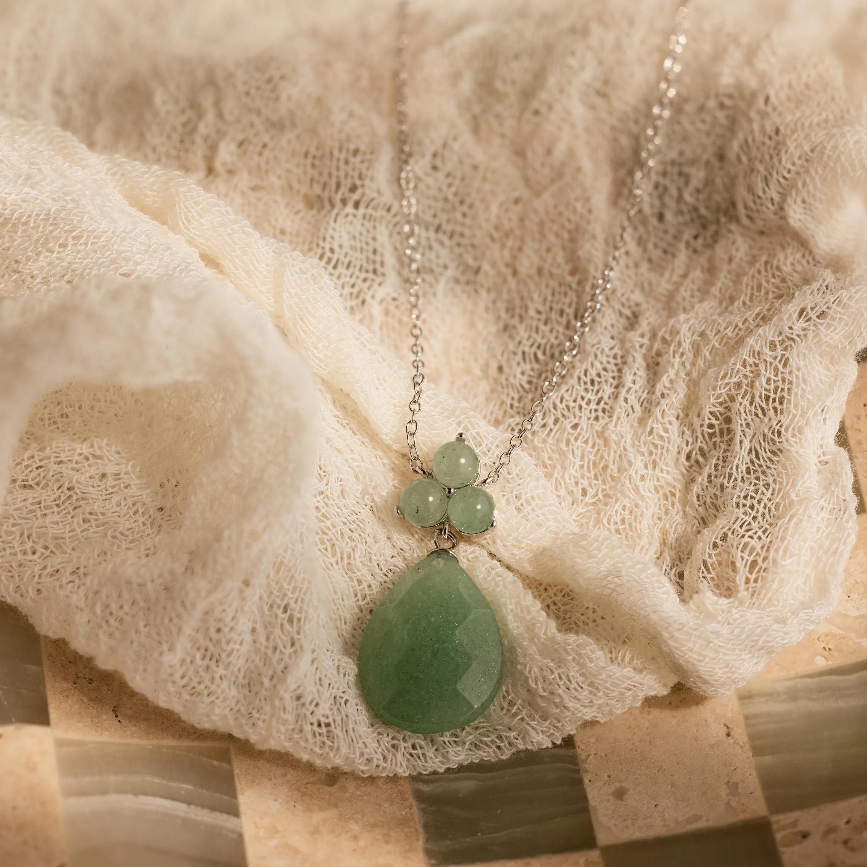 Jade Teardrop Necklace