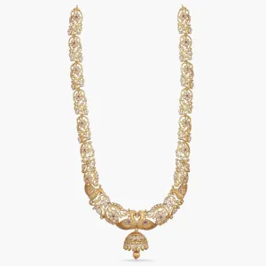 Antique Long Necklace with Intricate Malavika Design