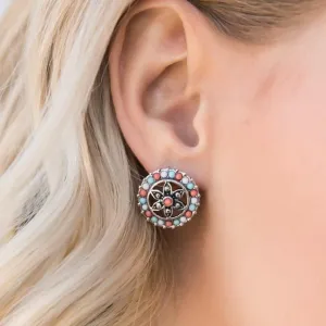 Summer Cabana Multi-Colored Post Earrings