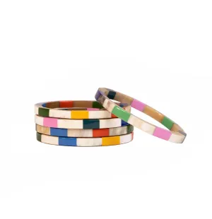 Sunshine Tienda - Watercolor Tile Bangle Set